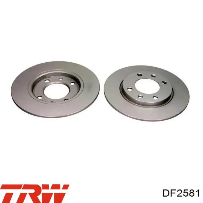 Тормозные диски DF2581 TRW