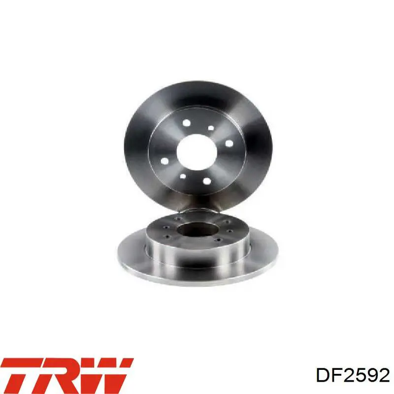 Тормозные диски DF2592 TRW