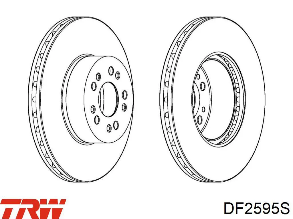 Купить DF2595S TRW Ротор тормозной