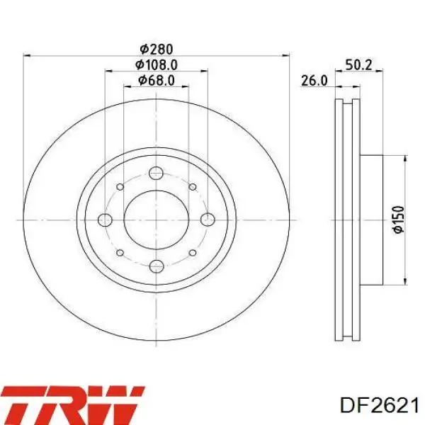271590 Volvo Диск тормозной передний