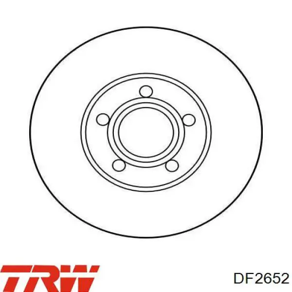 Передние тормозные диски DF2652 TRW