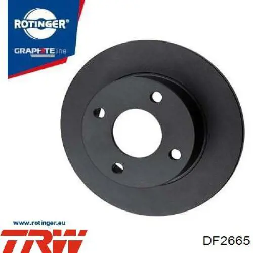 Тормоз дисковый передний TRW DF2665 цена, от 39.37 USD