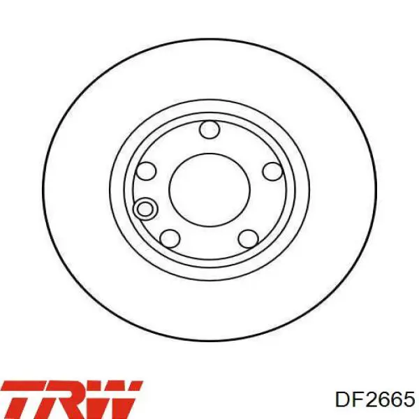 Передние тормозные диски DF2665 TRW