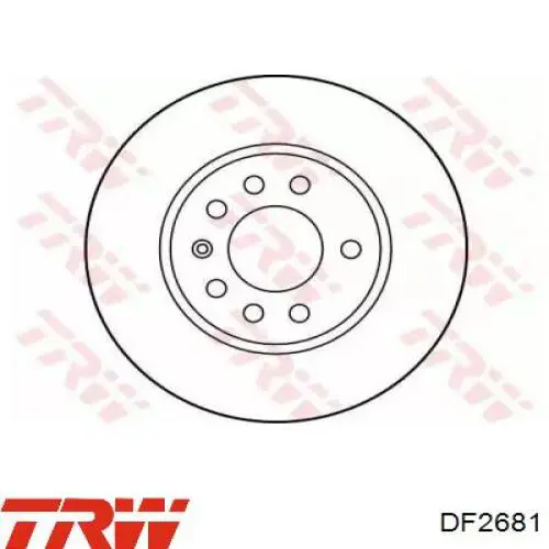 DF2681 TRW тормозные диски