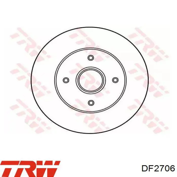 Тормозные диски DF2706 TRW