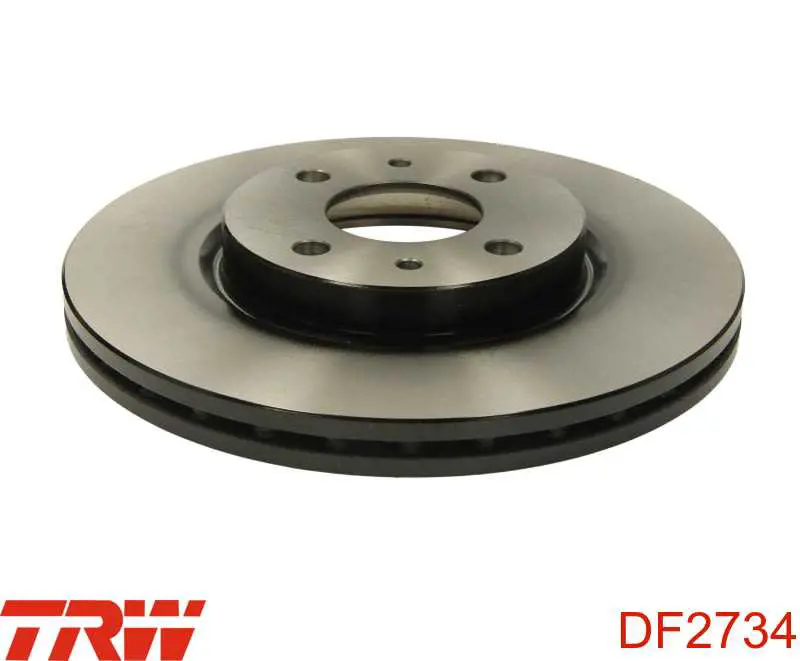 DF2734 TRW диск тормозной передний