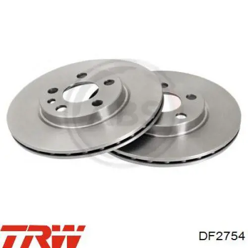 Передние тормозные диски DF2754 TRW