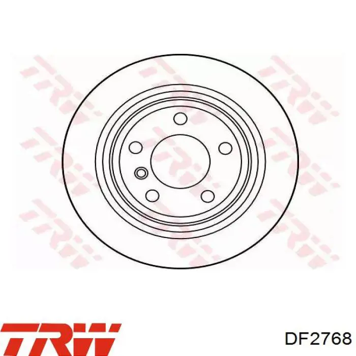 Тормозные диски DF2768 TRW