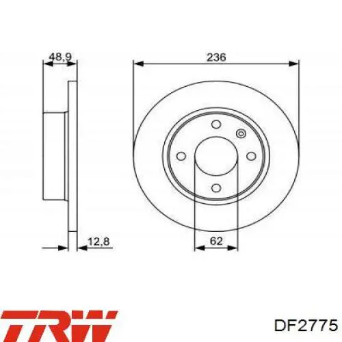 Тормоз дисковый передний Starline PB8007 цена, от 17.45 USD