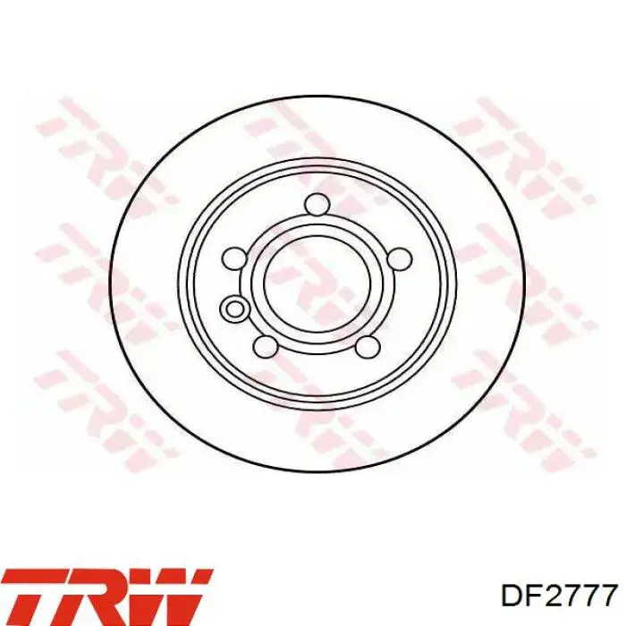 DF2777 TRW диск тормозной задний