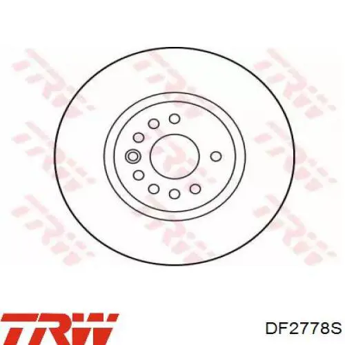 Передние тормозные диски DF2778S TRW