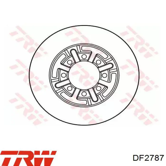 DF2787 TRW диск тормозной задний
