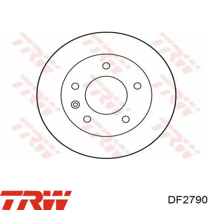 Диск гальмівний передній DF2790 TRW