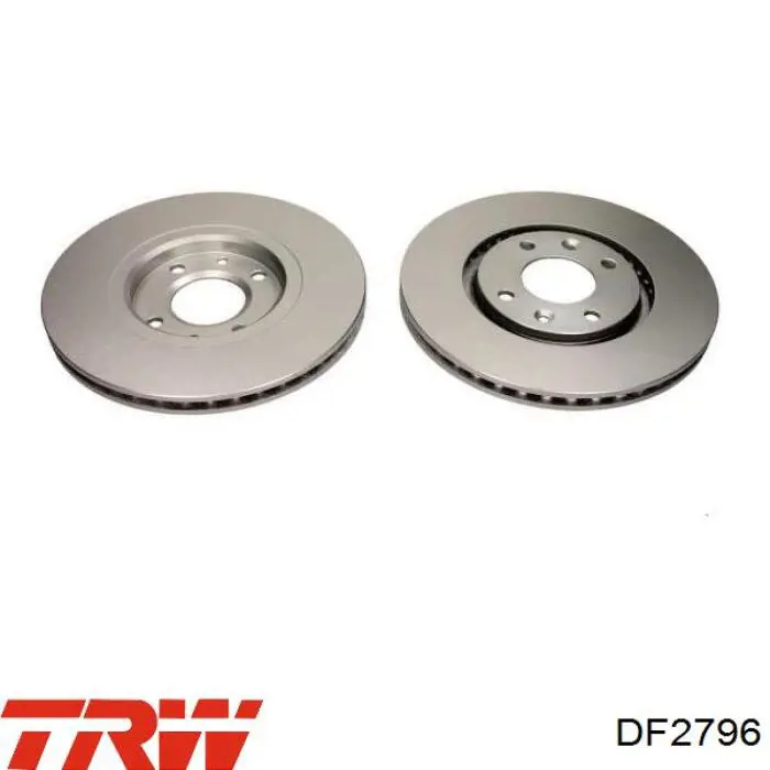 Передние тормозные диски DF2796 TRW