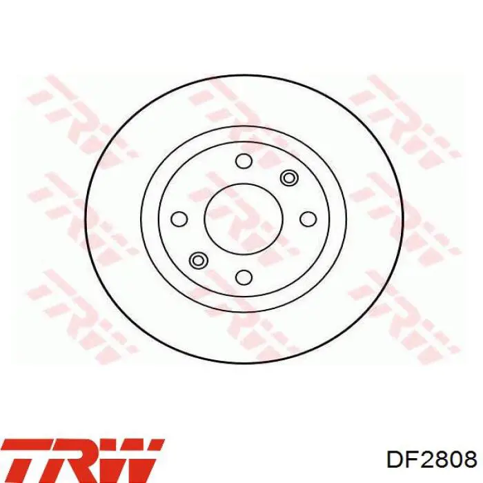 Передние тормозные диски DF2808 TRW