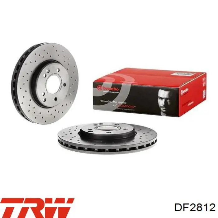 Передний тормозной диск TRW DF2812