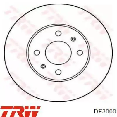 Передние тормозные диски DF3000 TRW