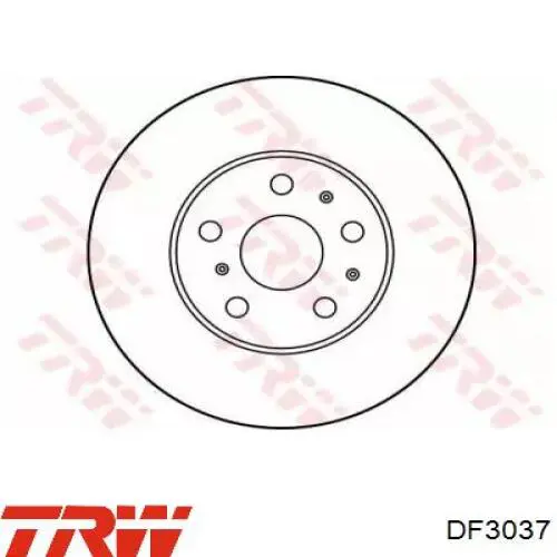 DF3037 TRW диск тормозной передний