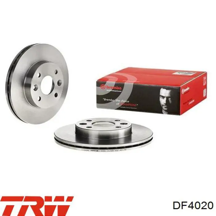 Передние тормозные диски DF4020 TRW