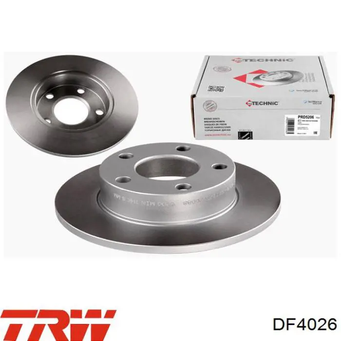 Тормозные диски DF4026 TRW