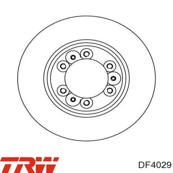 Купить DF4029 TRW Ротор тормозной