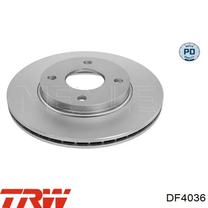 Передние тормозные диски DF4036 TRW