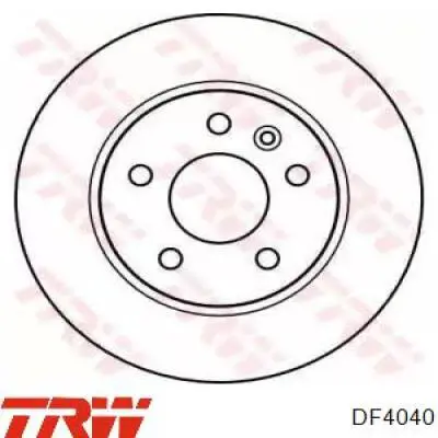 Передние тормозные диски DF4040 TRW