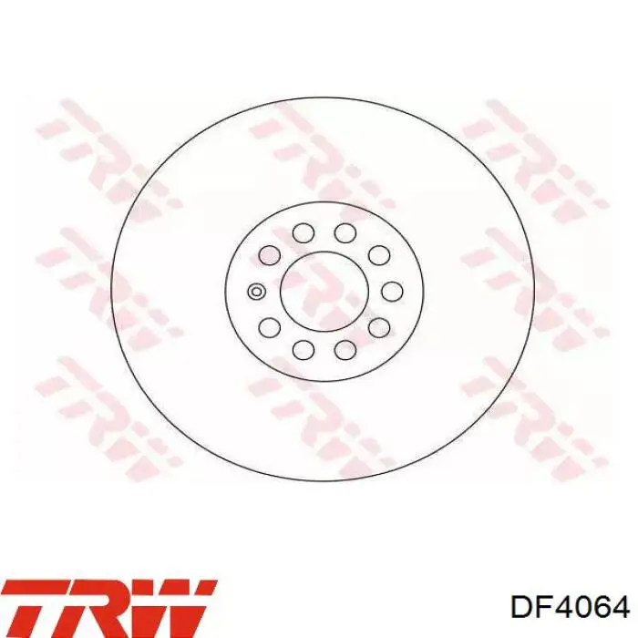 DF4064 TRW диск тормозной передний