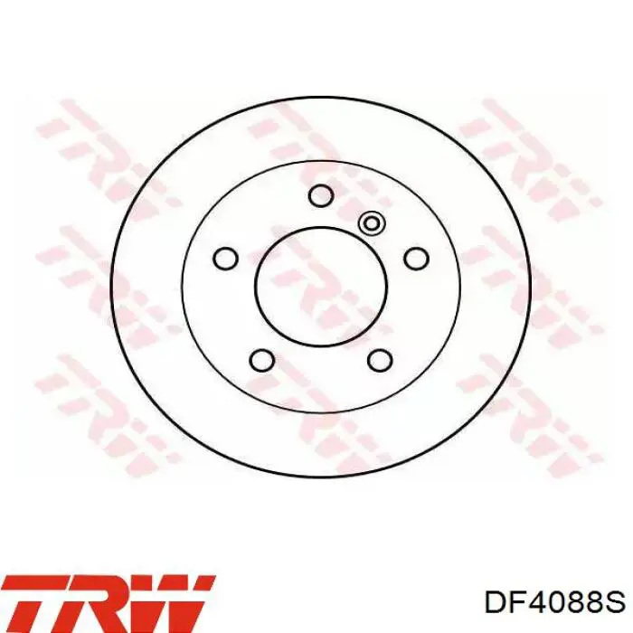 Диск тормозной задний TRW DF4088S