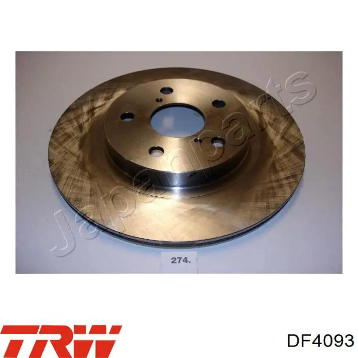 Передние тормозные диски DF4093 TRW