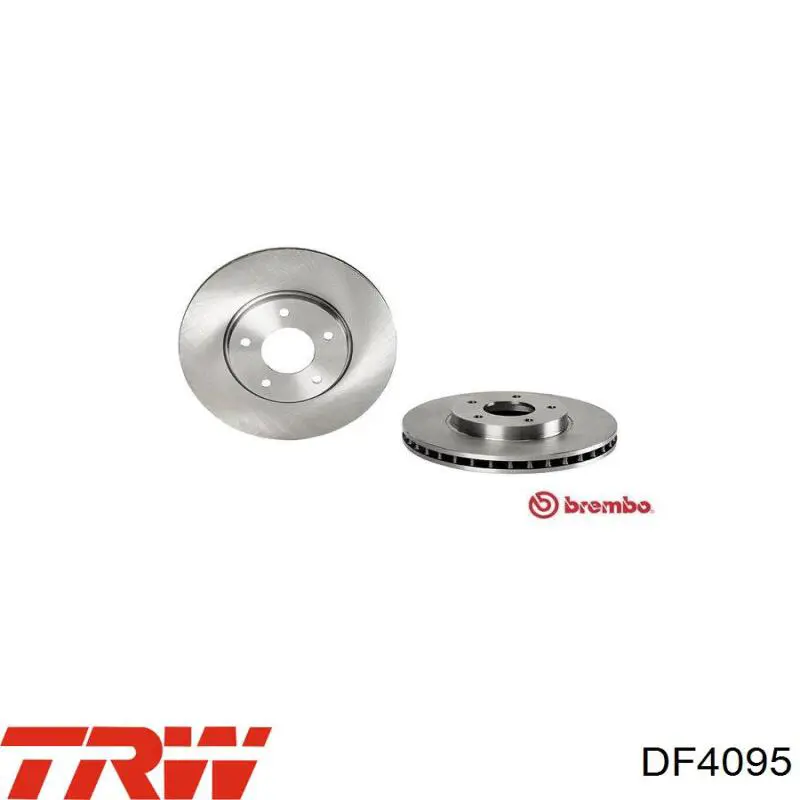 Передние тормозные диски DF4095 TRW