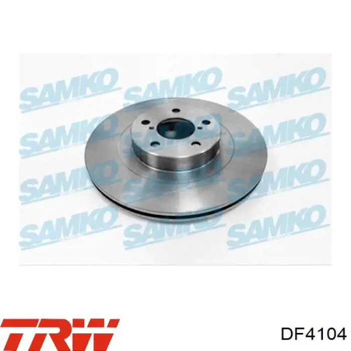 Передние тормозные диски DF4104 TRW
