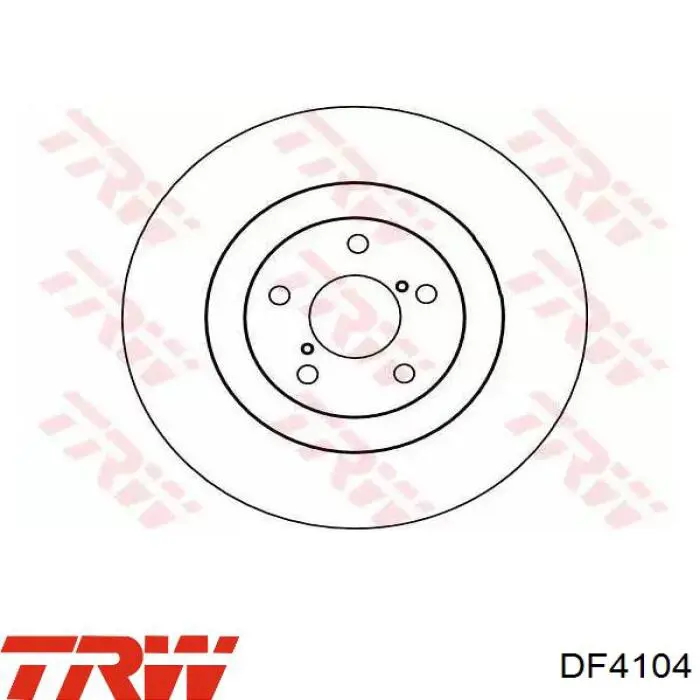 Диск гальмівний передній DF4104 TRW