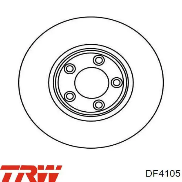 Купить DF4105 TRW Ротор тормозной