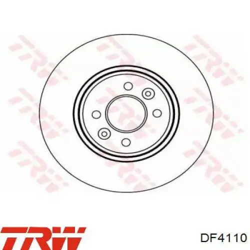 Тормоз дисковый передний TRW DF4110 цена, от 39.93 USD