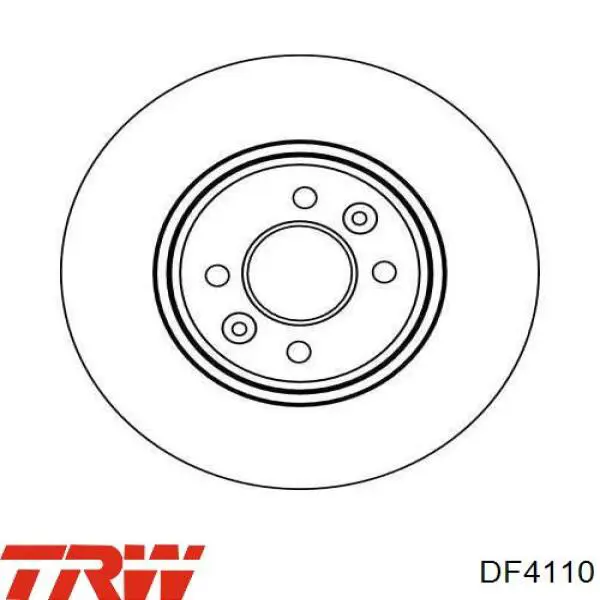 Передний тормозной диск TRW DF4110