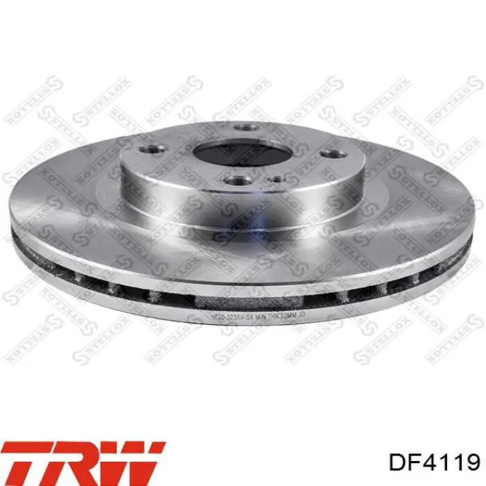 Тормоз дисковый передний TRW DF4119 цена, от 36.41 USD