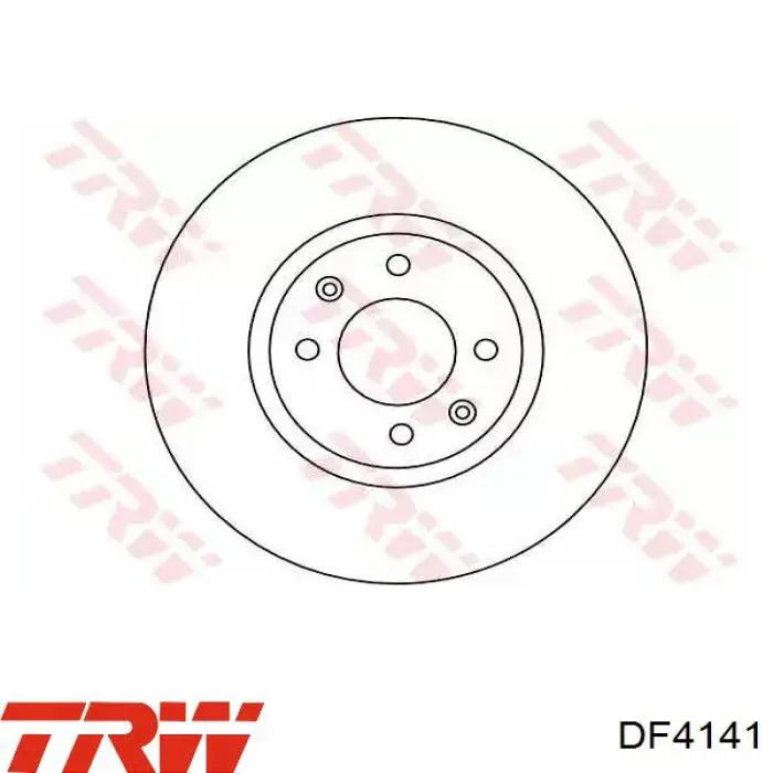 Передние тормозные диски DF4141 TRW