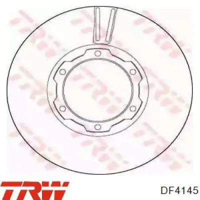 Передние тормозные диски DF4145 TRW