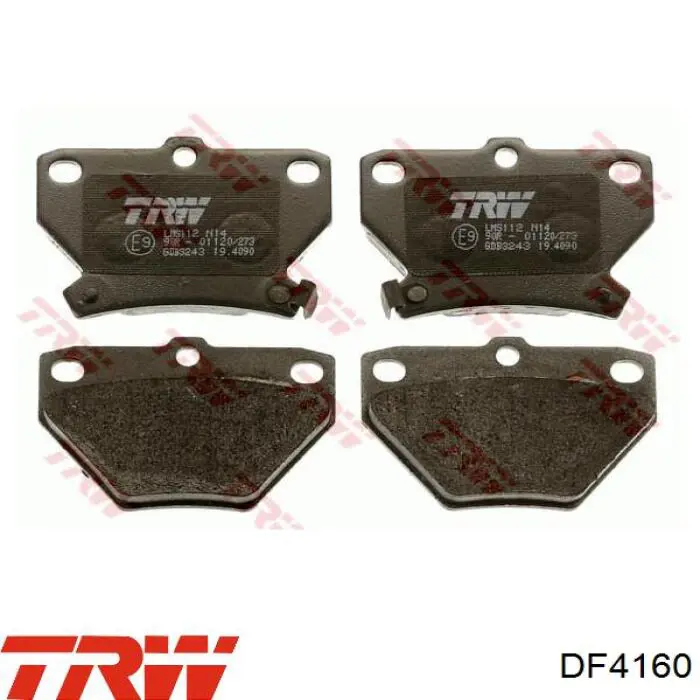 Передние тормозные диски DF4160 TRW