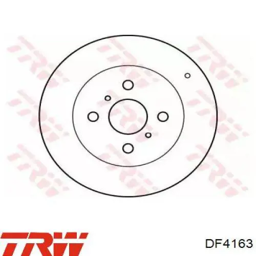 DF4163 TRW диск тормозной передний