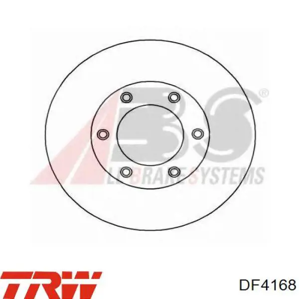 Передние тормозные диски DF4168 TRW