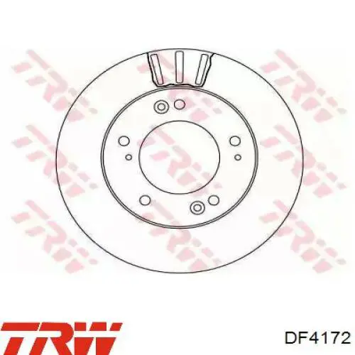 Передние тормозные диски DF4172 TRW