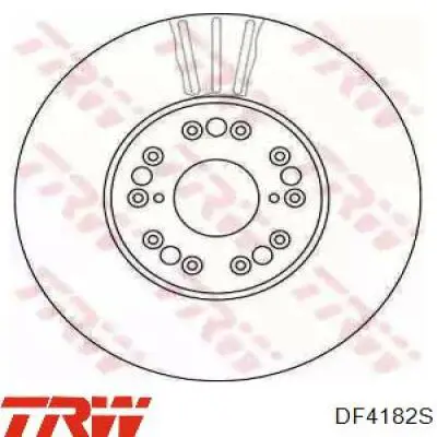 Тормоз дисковый передний TRW DF4182S цена, от 62.80 USD
