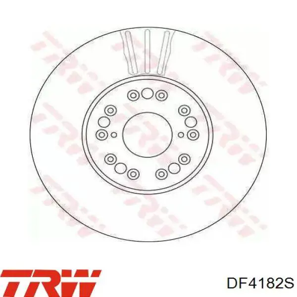 DF4182S TRW диск тормозной передний
