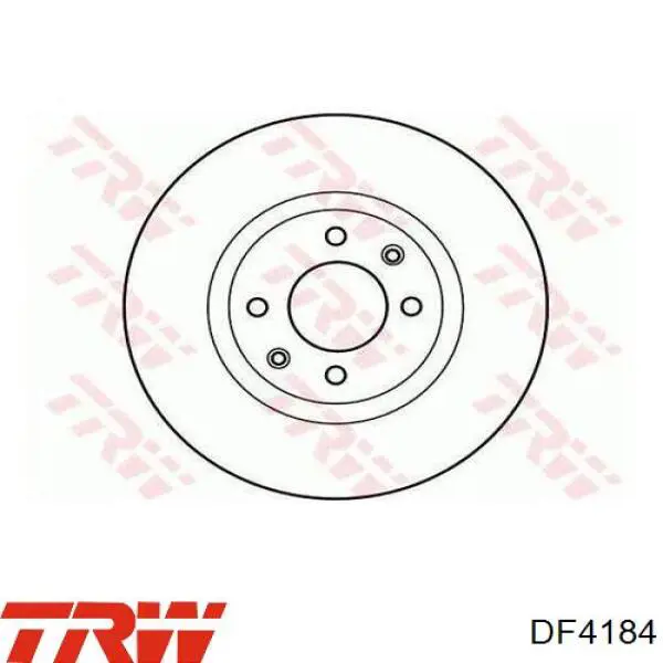 Передние тормозные диски DF4184 TRW
