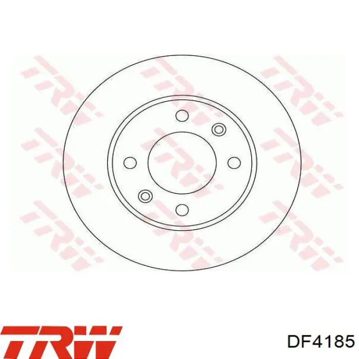 Тормозные диски DF4185 TRW