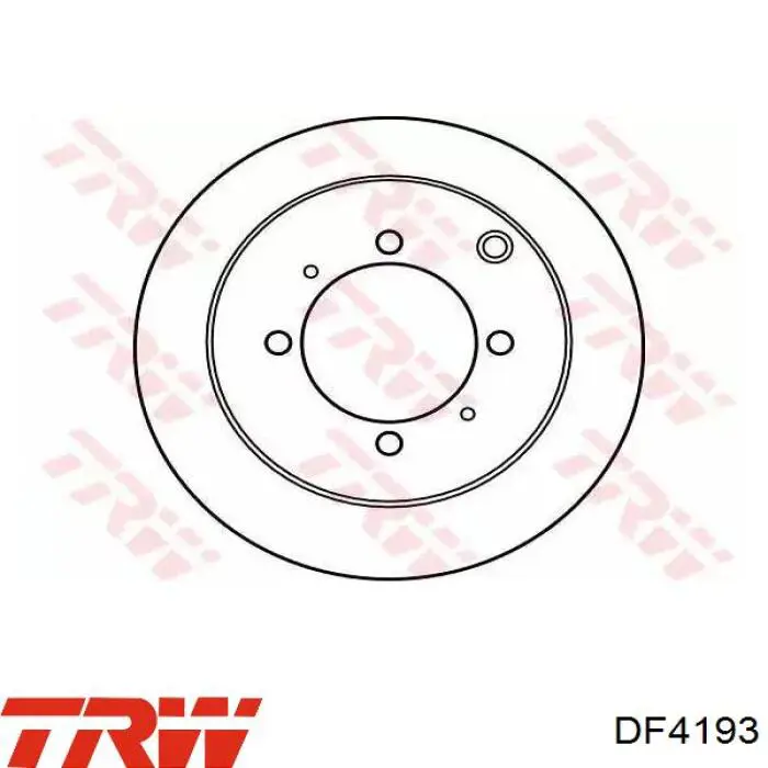 DF4193 TRW диск тормозной задний