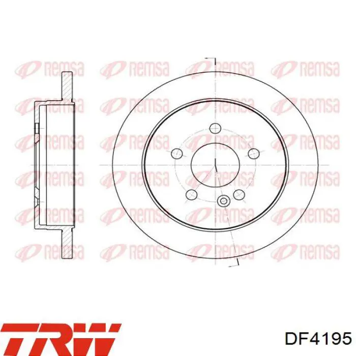 Тормозные диски DF4195 TRW