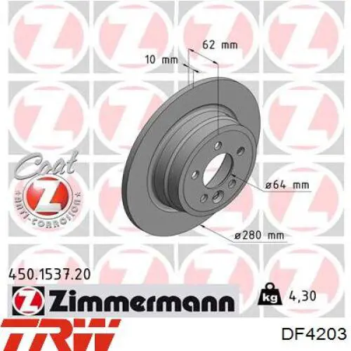 Задний тормозной диск Blue Print ADG043233 цена, от 33.39 USD